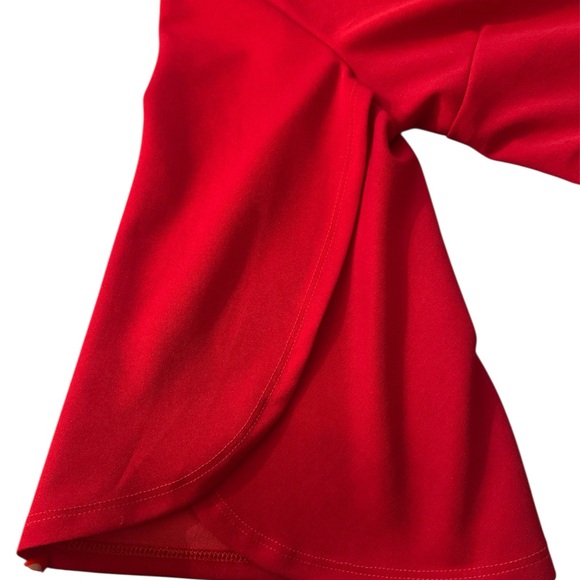 SHEIN Women’s Peplum Top With Open Flounce Sleeve Size Medium - Picture 8 of 10